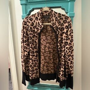 Rachel Zoe leopard jacket